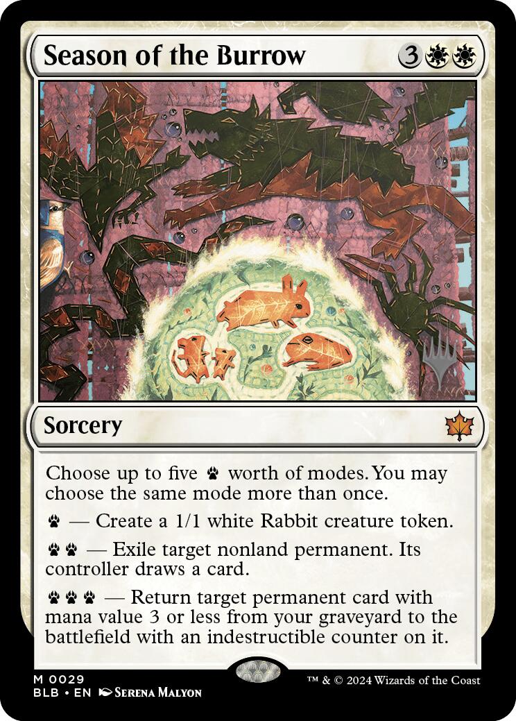 Season of the Burrow (Promo Pack) [Bloomburrow Promos] Foil