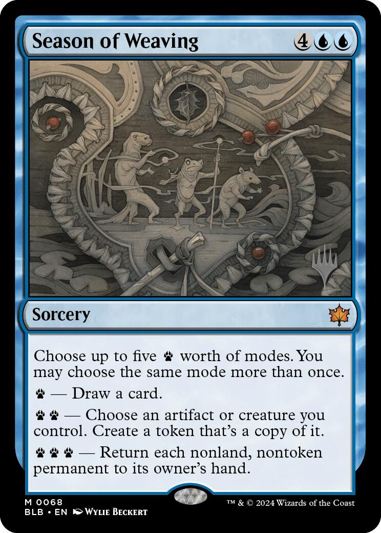 Season of Weaving (Promo Pack) [Bloomburrow Promos] Foil