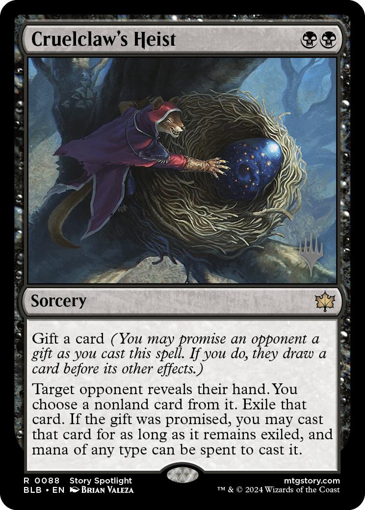 Cruelclaw's Heist (Promo Pack) [Bloomburrow Promos] Foil