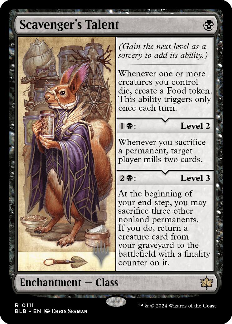Scavenger's Talent (Promo Pack) [Bloomburrow Promos] Foil
