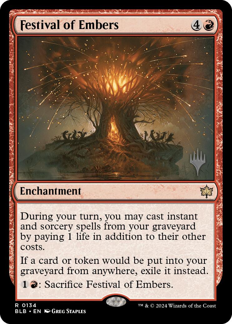 Festival of Embers (Promo Pack) [Bloomburrow Promos] Foil