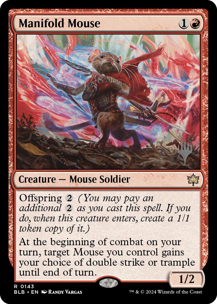 Manifold Mouse (Promo Pack) [Bloomburrow Promos] Foil