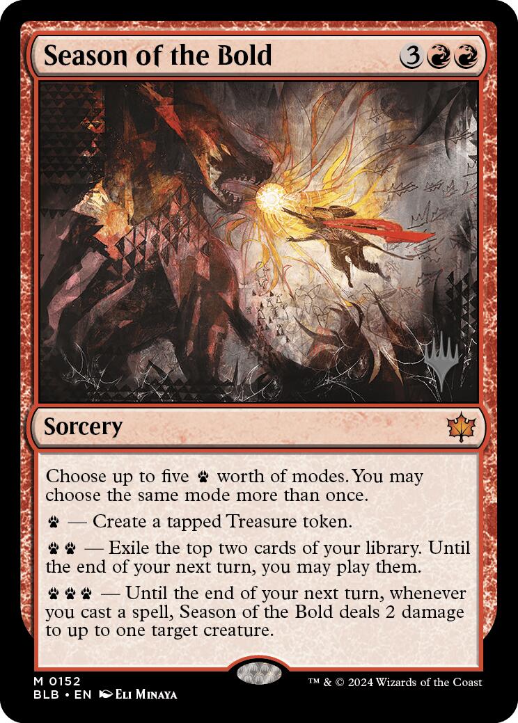 Season of the Bold (Promo Pack) [Bloomburrow Promos] Foil