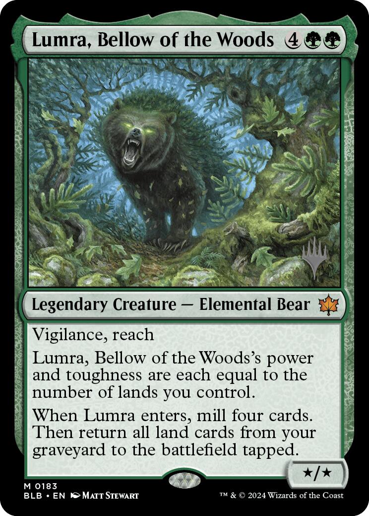 Lumra, Bellow of the Woods (Promo Pack) [Bloomburrow Promos] Foil