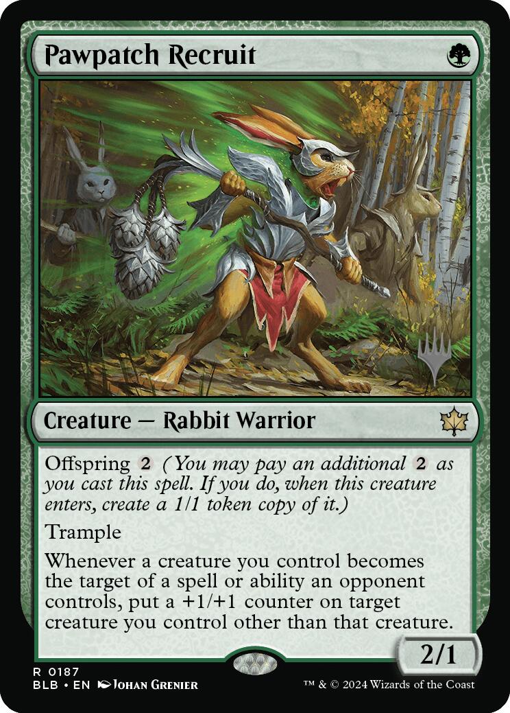 Pawpatch Recruit (Promo Pack) [Bloomburrow Promos] Foil