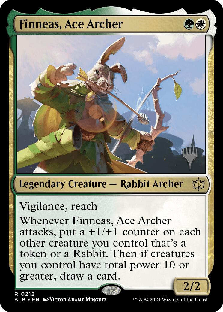 Finneas, Ace Archer (Promo Pack) [Bloomburrow Promos] Foil