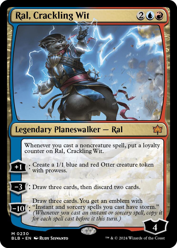 Ral, Crackling Wit (Promo Pack) [Bloomburrow Promos] Foil