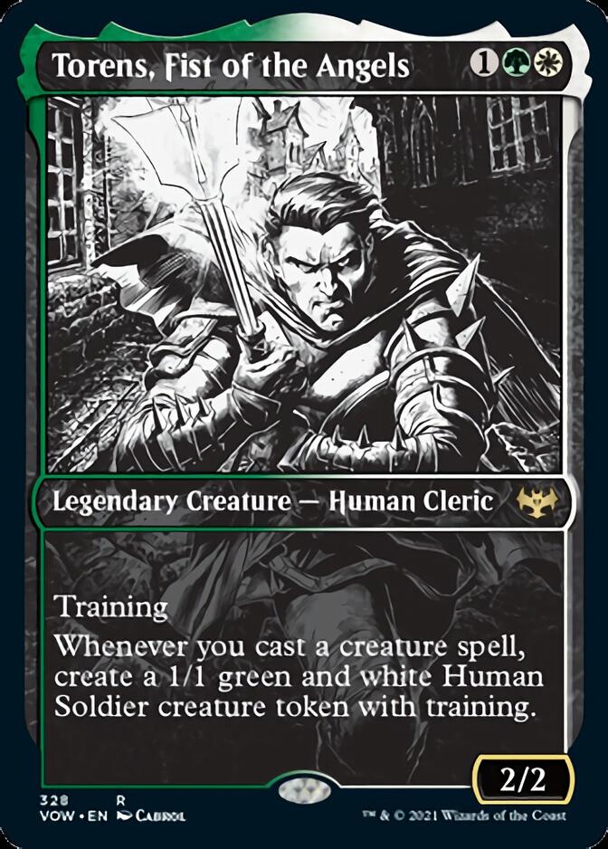 Torens, Fist of the Angels (Showcase Eternal Night) [Innistrad: Crimson Vow] Foil