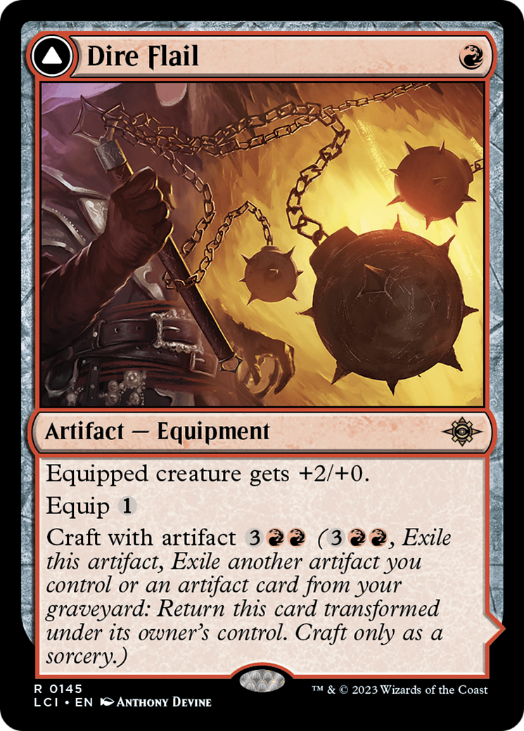 Dire Flail [The Lost Caverns of Ixalan] Foil