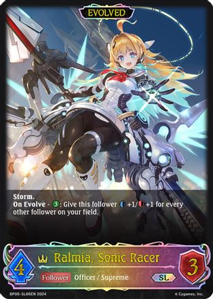Ralmia, Sonic Racer (Evolved) (SL)