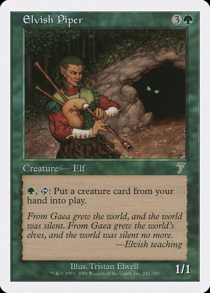 Elvish Piper [Seventh Edition] Foil