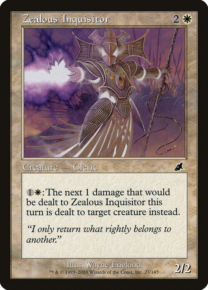Zealous Inquisitor [Scourge] Foil