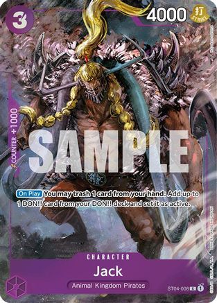 Jack (Premium Card Collection -BANDAI CARD GAMES Fest. 23-24 Edition-) (ST04-008) - [One Piece Promotion Cards] Foil