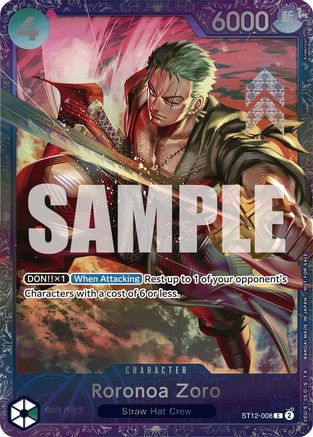 Roronoa Zoro (Treasure Cup 2024) (ST12-008) - [One Piece Promotion Cards] Foil
