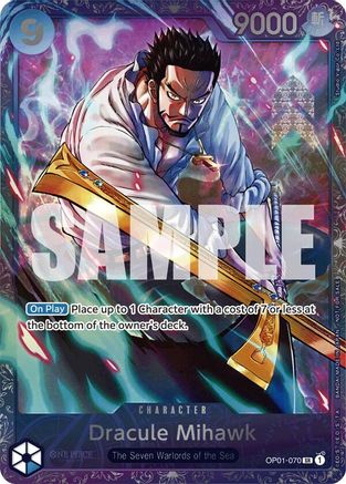 Dracule Mihawk (Treasure Cup 2024) (OP01-070) - [One Piece Promotion Cards] Foil