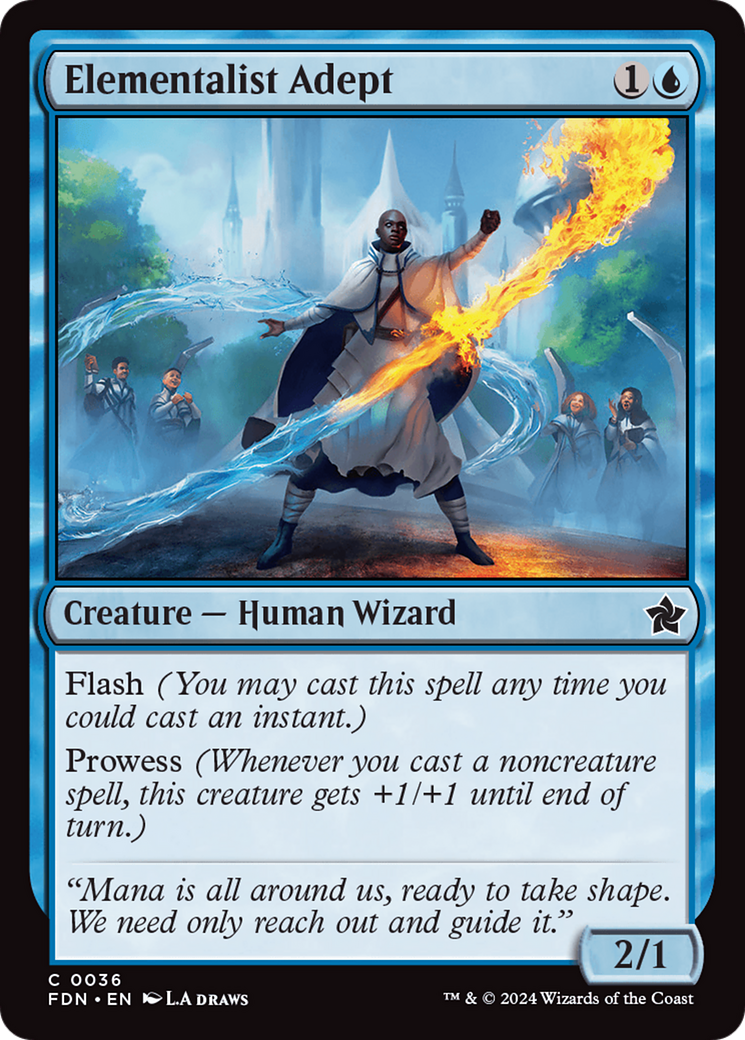 Elementalist Adept [Foundations] Foil