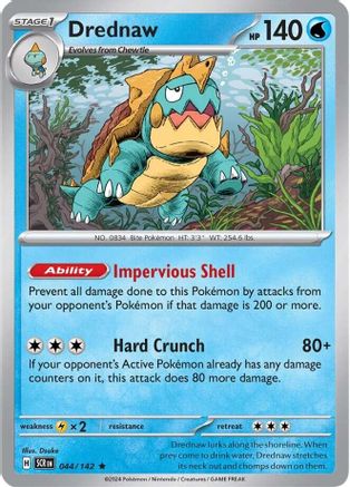 Drednaw (044/142) [Scarlet & Violet: Stellar Crown] Reverse Holofoil
