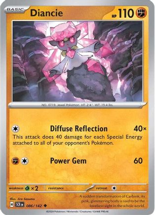 Diancie (086/142) [Scarlet & Violet: Stellar Crown] Reverse Holofoil