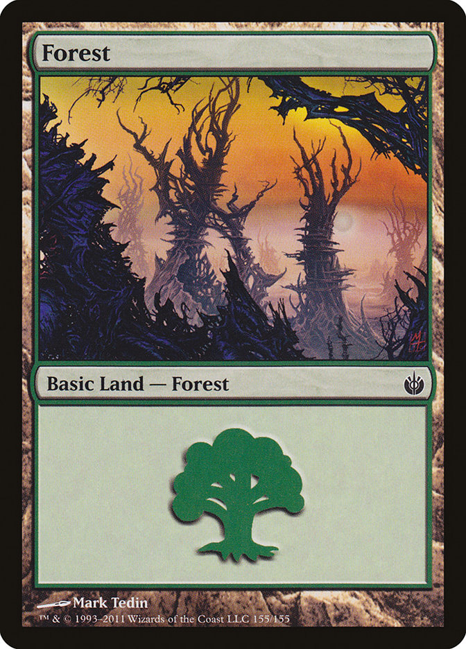 Forest (155) [Mirrodin Besieged] Foil