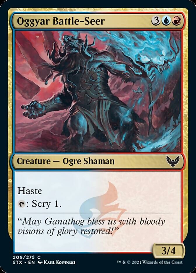Oggyar Battle-Seer [Strixhaven: School of Mages] Foil