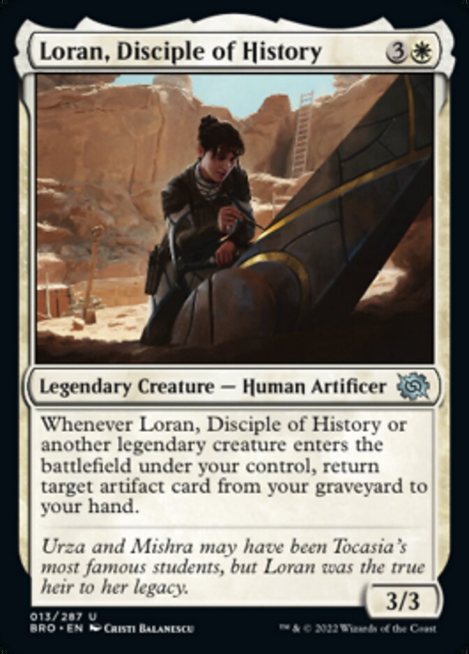 Loran, Disciple of History [The Brothers' War] Foil