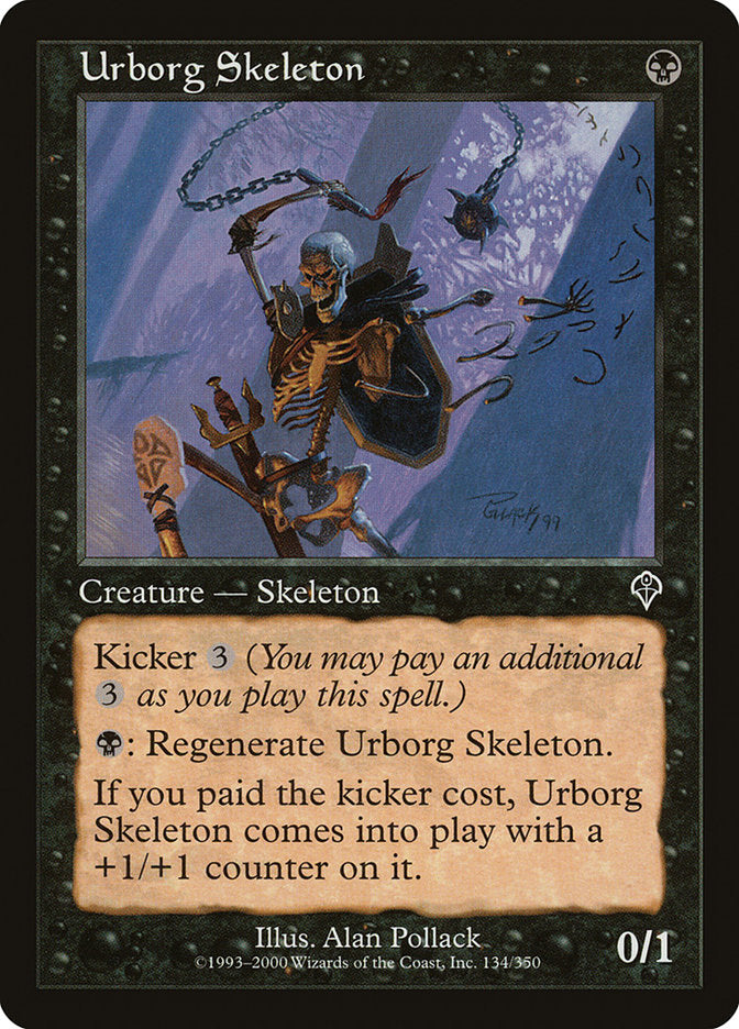 Urborg Skeleton [Invasion] Foil
