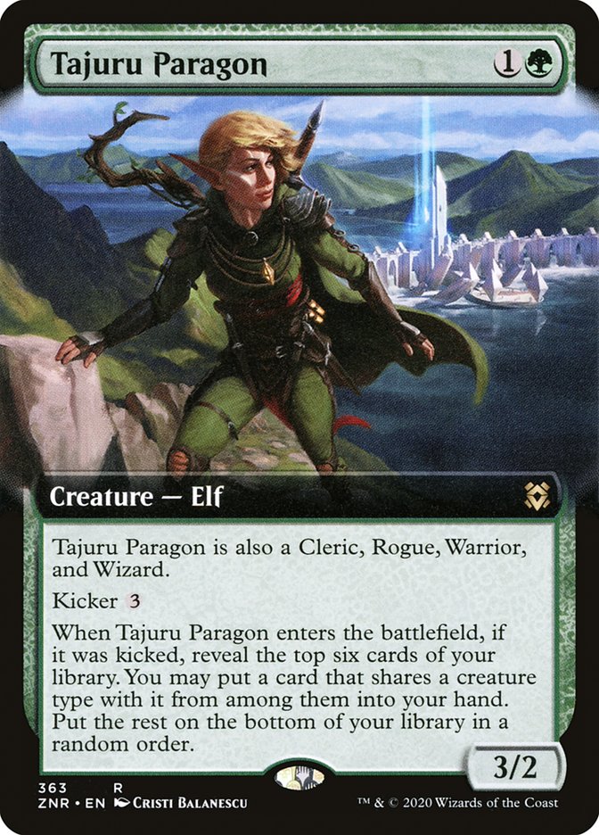 Tajuru Paragon (Extended Art) [Zendikar Rising] Foil