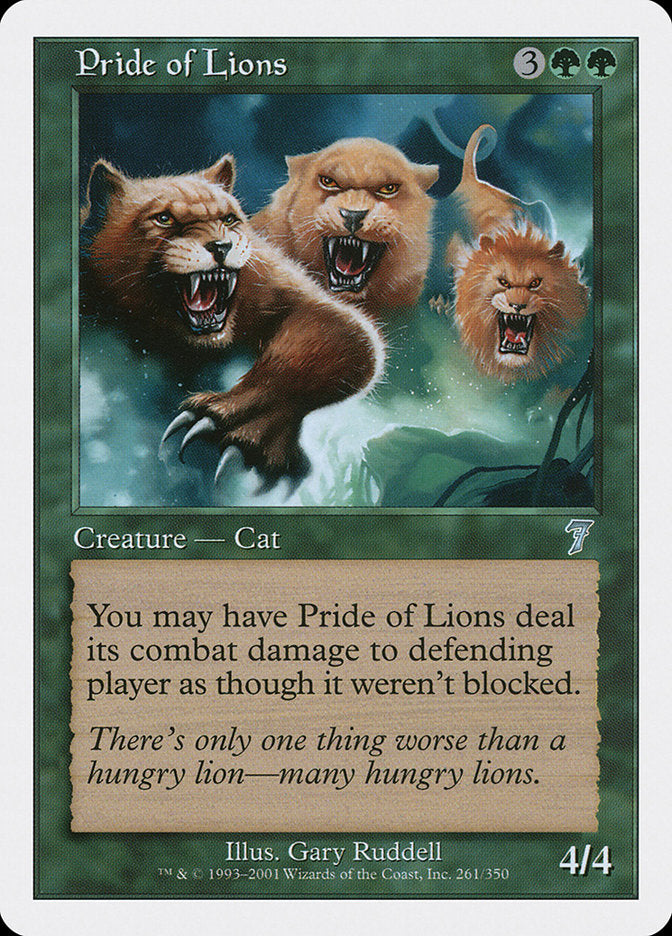 Pride of Lions [Seventh Edition] Foil