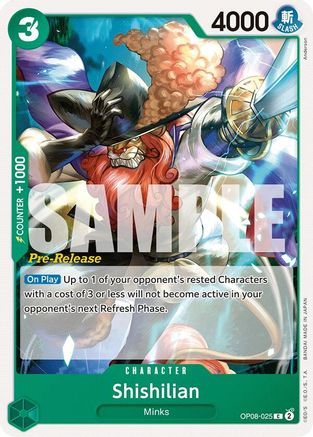 Shishilian (OP08-025) - [Two Legends Pre-Release Cards]