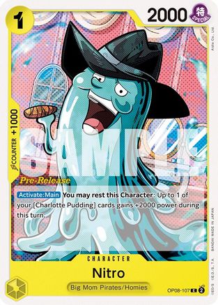 Nitro (OP08-107) - [Two Legends Pre-Release Cards]