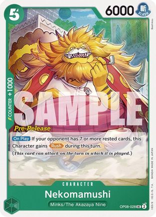 Nekomamushi (OP08-028) - [Two Legends Pre-Release Cards]