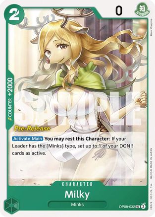Milky (OP08-032) - [Two Legends Pre-Release Cards]