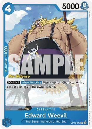 Edward Weevil (OP08-042) - [Two Legends Pre-Release Cards]