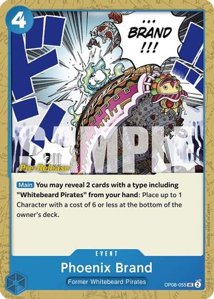 Phoenix Brand (OP08-055) - [Two Legends Pre-Release Cards]