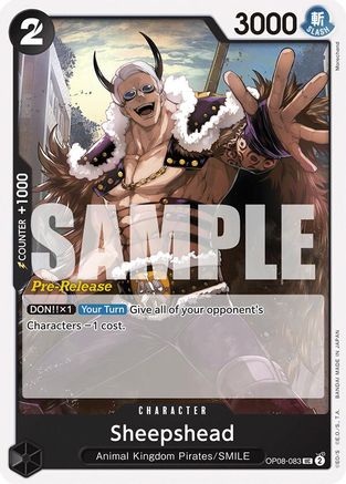 Sheepshead (OP08-083) - [Two Legends Pre-Release Cards]