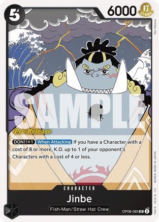 Jinbe (OP08-085) - [Two Legends Pre-Release Cards]