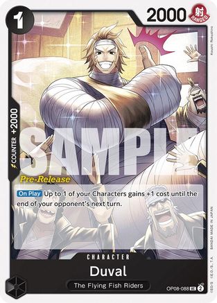 Duval (OP08-088) - [Two Legends Pre-Release Cards]