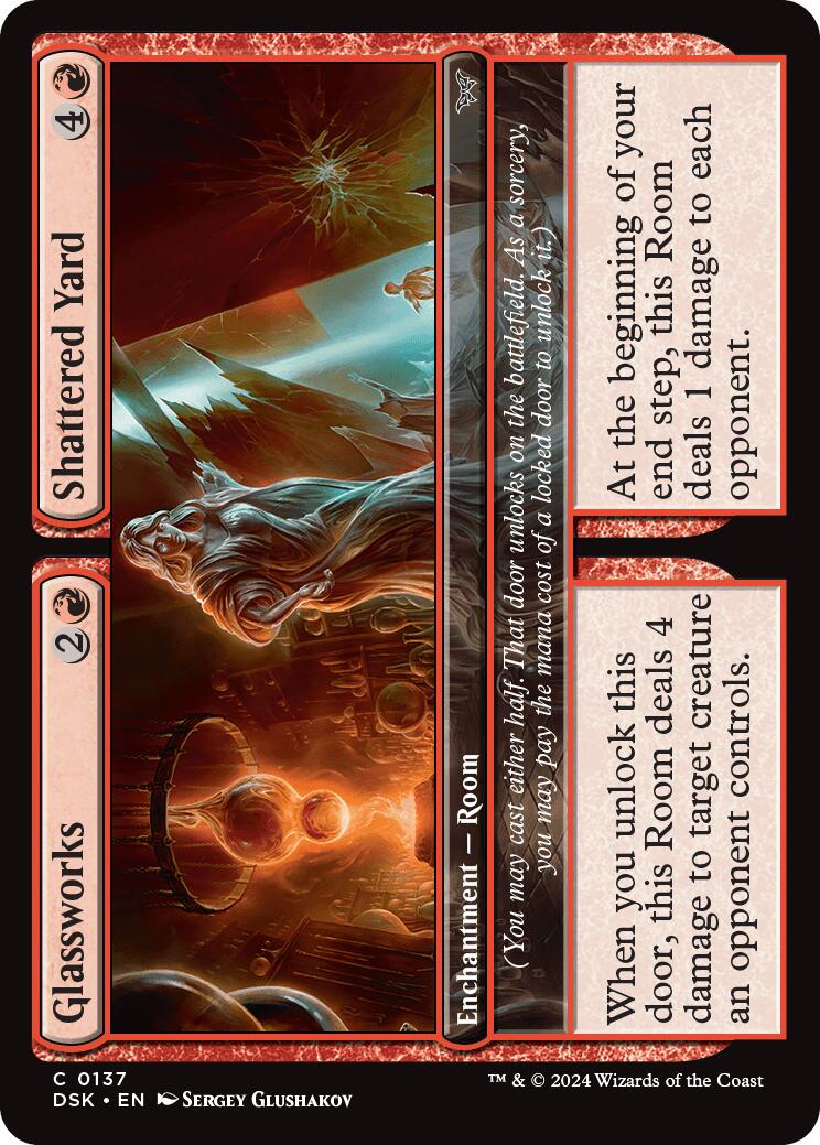 Glassworks // Shattered Yard [Duskmourn: House of Horror] Foil