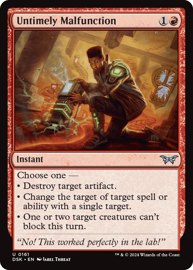 Untimely Malfunction [Duskmourn: House of Horror] Foil