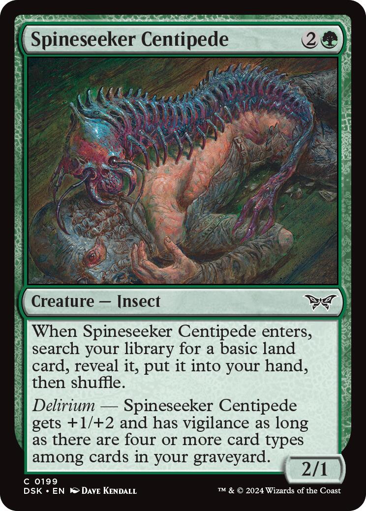 Spineseeker Centipede [Duskmourn: House of Horror] Foil