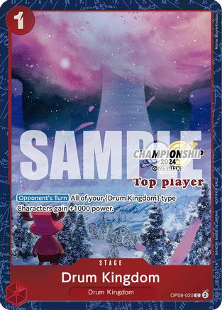 Drum Kingdom (Championship 2024 Top Player Pack) (OP08-020) - [One Piece Promotion Cards] Foil