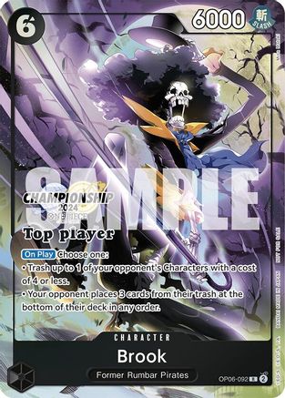 Brook (Championship 2024 Top Player Pack) (OP06-092) - [One Piece Promotion Cards] Foil