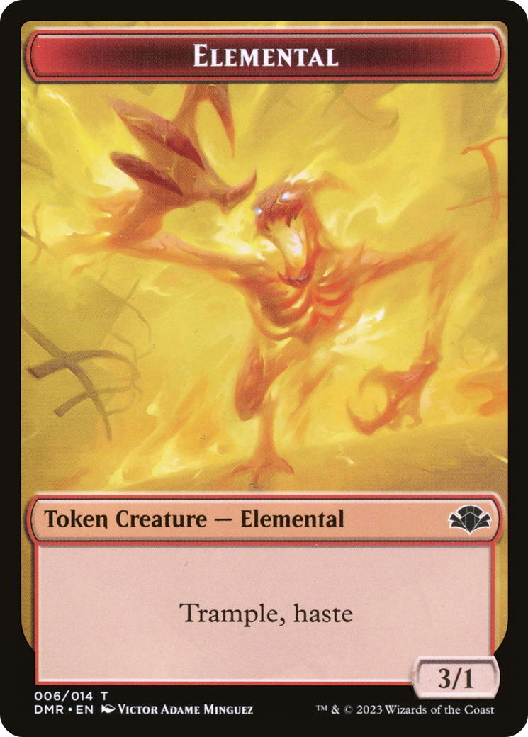 Elemental  [Dominaria Remastered Tokens]