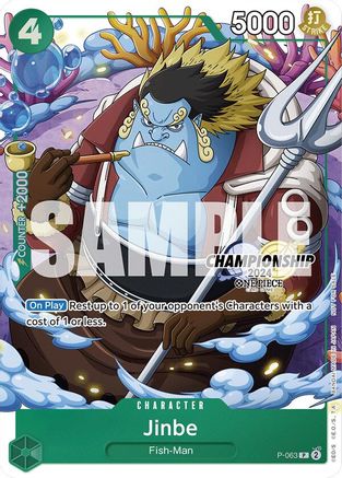 Jinbe (CS 2024 Event Pack Finalist) (P-063) - [One Piece Promotion Cards] Foil