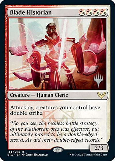 Blade Historian (Promo Pack) [Strixhaven: School of Mages Promos] Foil