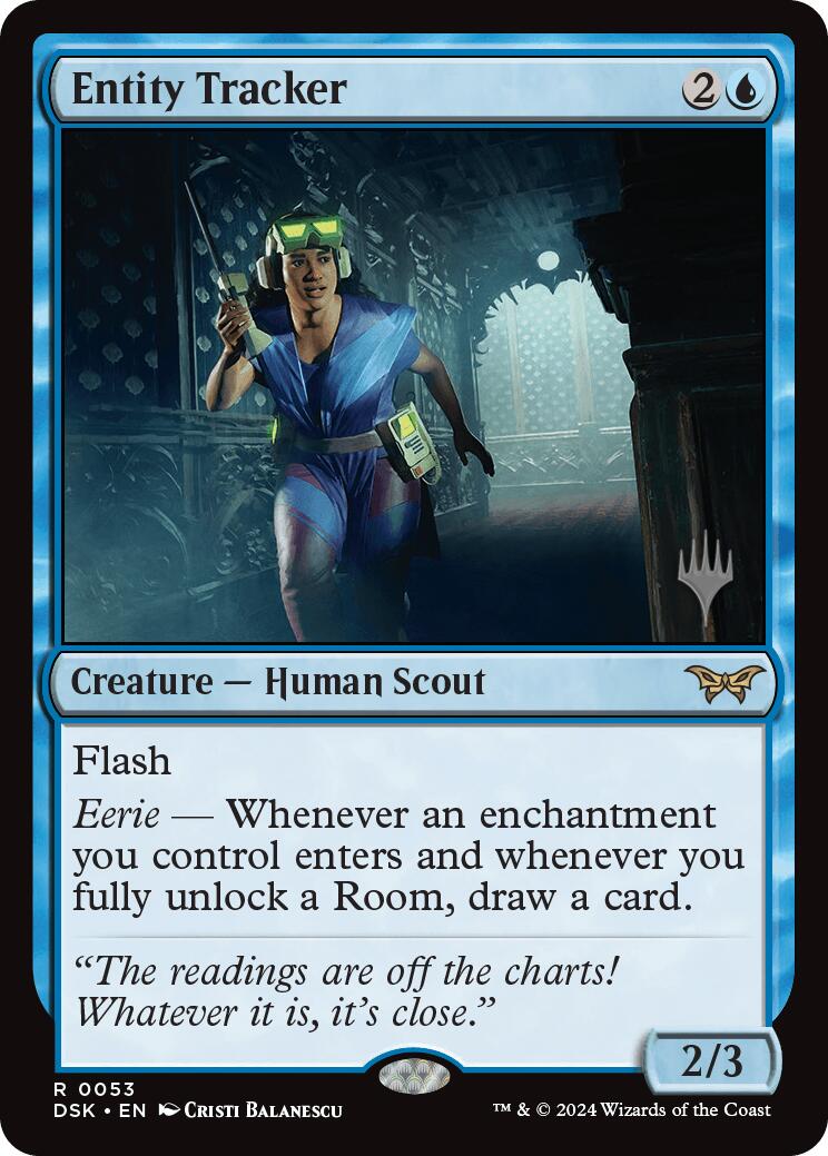 Entity Tracker (0053) (Promo Pack) [Duskmourn: House of Horror Promos] Foil