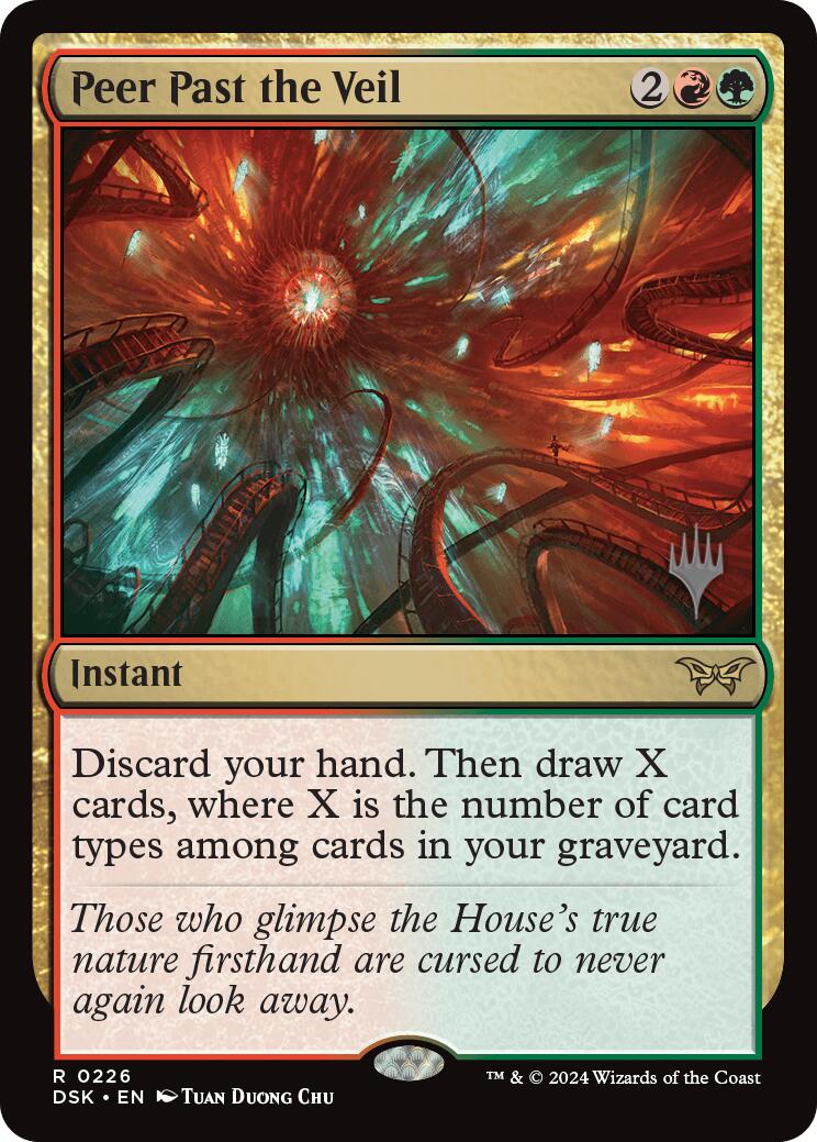 Peer Past the Veil (Promo Pack) [Duskmourn: House of Horror Promos] Foil