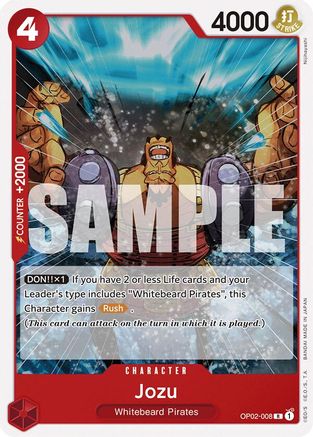 Jozu (OP02-008) - [Starter Deck 15: RED Edward.Newgate]