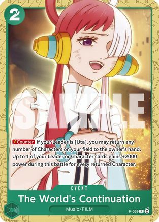 The World's Continuation (P-059) - [Starter Deck 16: GREEN Uta]