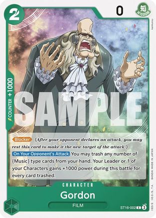 Gordon (ST16-002) - [Starter Deck 16: GREEN Uta]